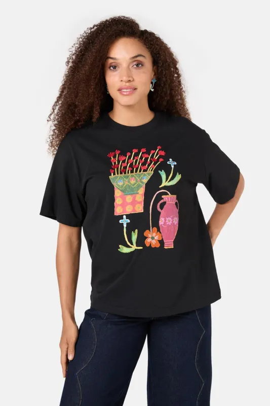 Amphora Placement Oversized Tee sold by gorman