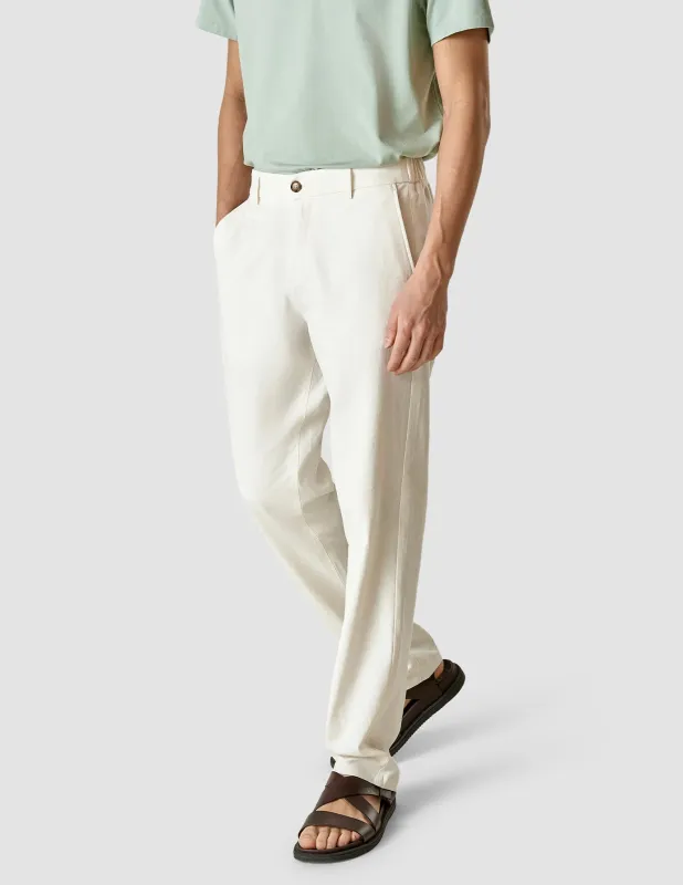 Linen Pants Relaxed Fit Off White sold by Shaping New Tomorrow