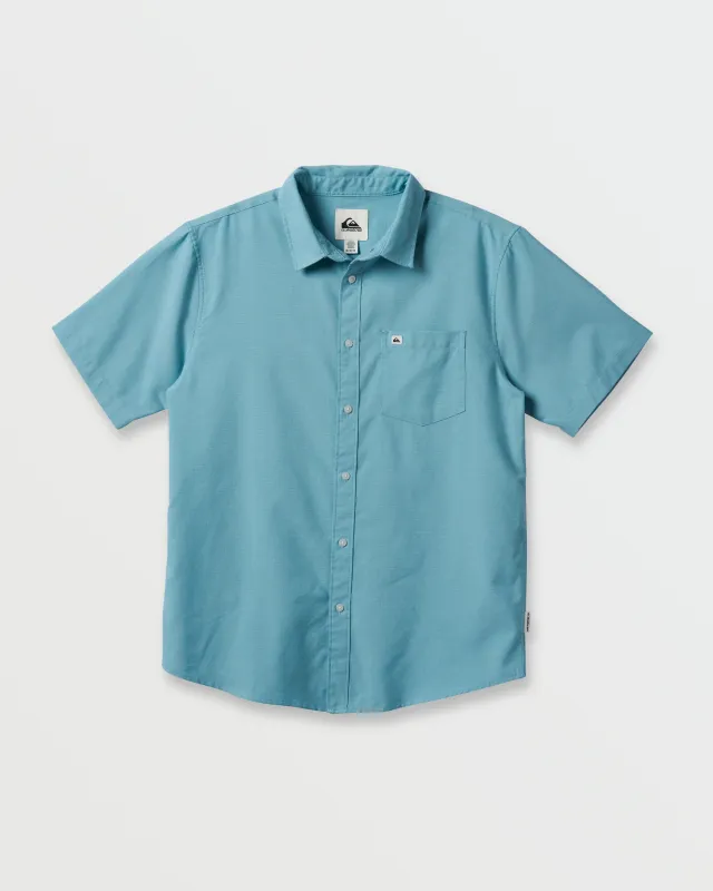 Shoreline Classic Short Sleeve Shirt - Aqua Blue sold by Quiksilver