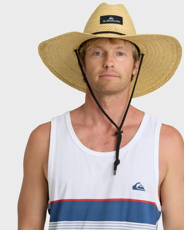 Pierside Packable Hat - Natural sold by Quiksilver