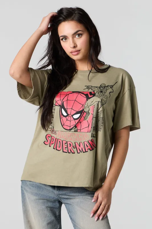 The Amazing Spiderman Graphic Boyfriend T-Shirt sold by Urban Planet