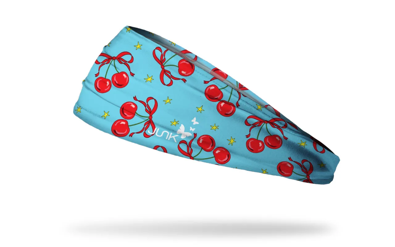 Brittany Allen: Cherry Supernova Big Bang Lite Headband sold by JUNK Brands
