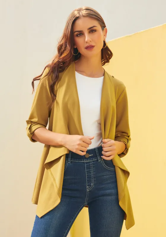 AirFlex Wrap Cardigan (Sandalwood) sold by Betabrand