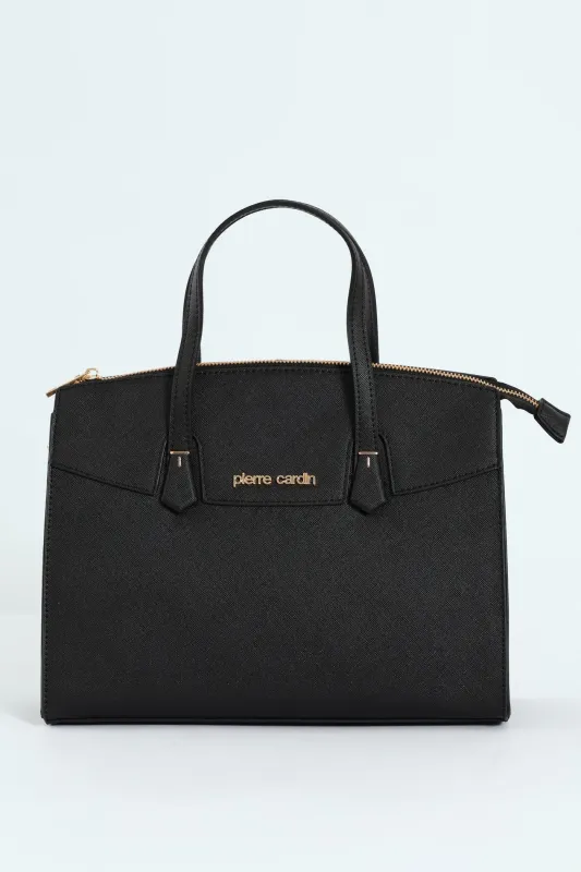 Vivian Structured Satchel - Black sold by Edgars
