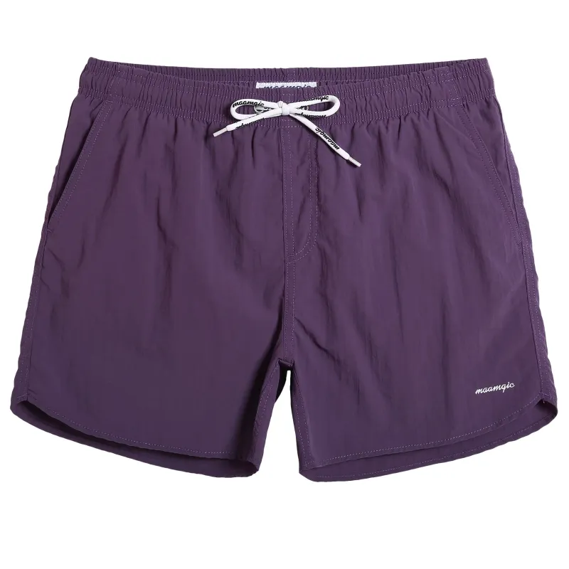Ocean Spectrum Nylon Solid Color Swim Trunks sold by maamgic
