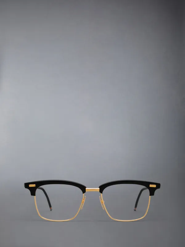 ACETATE AND TITANIUM RECTANGULAR EYEGLASSES sold by Thom Browne