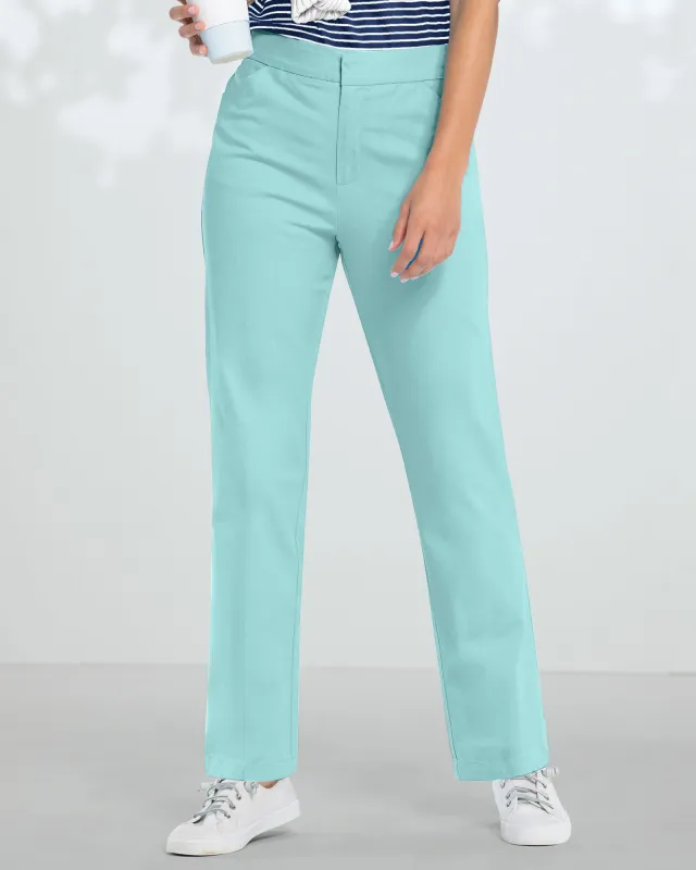 Appleseeds Women's Dennisport Comfort-Waist Chinos - Blue - 6P - Petite sold by Buff