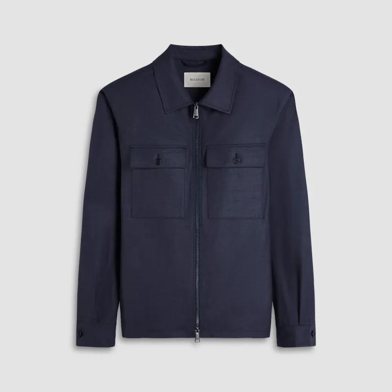 Shirt-Inspired Travel Jacket sold by Bugatchi