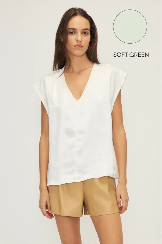 CAMERON TOP-Soft green sold by MELISSA NEPTON