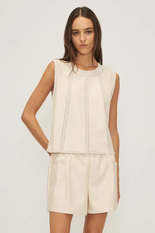BYRON TANK TOP-Cream sold by MELISSA NEPTON