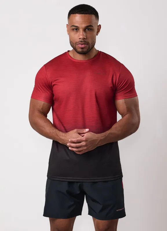 Gym King Ombre Space Dye Tee - Salsa sold by The Gym King