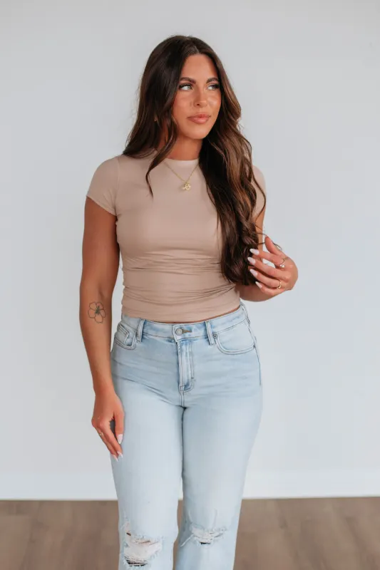 Marlei Basic Top - Nude sold by Wild Oak Boutique