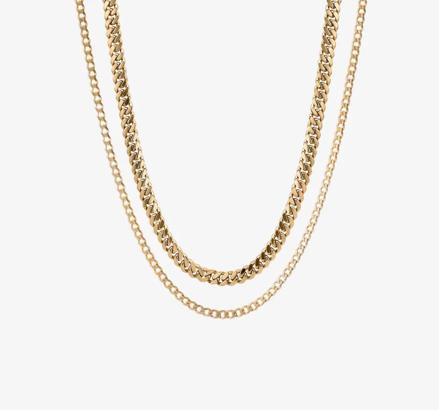 Cuban Chain Set | Gold sold by Oliver Cabell