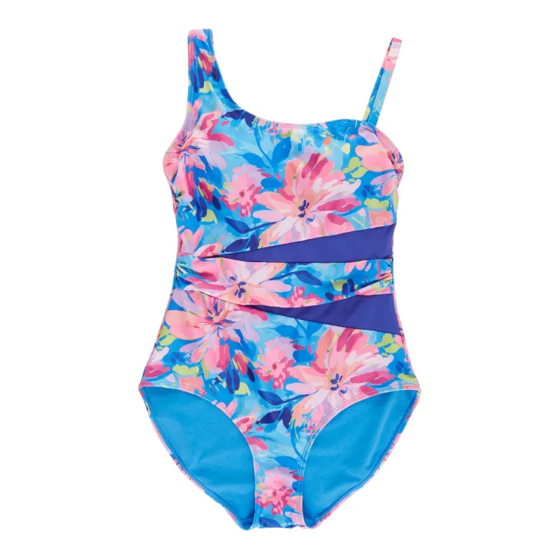 ACX Active Women's One-Piece Swimsuit With Mesh Details sold by Giant Tiger