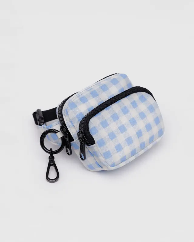 Fanny Pack Charm - Light Blue Gingham sold by ban.do
