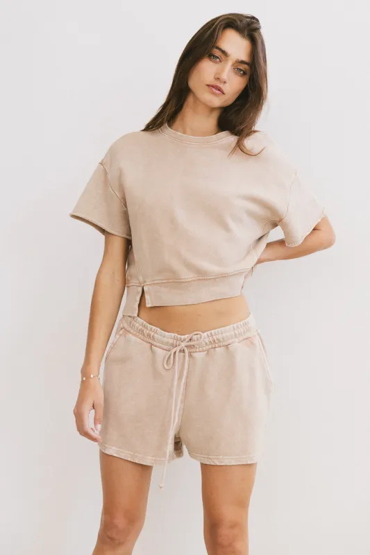 Willa Knit Top in Taupe sold by bohme