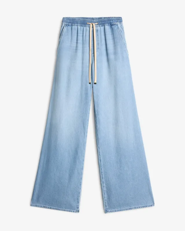 Weightless Wide Leg Denim Pant in Hana sold by 7 For All Mankind