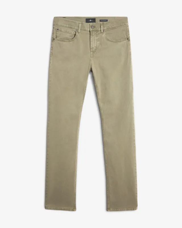 Comfort Sateen The Straight in Olive sold by 7 For All Mankind