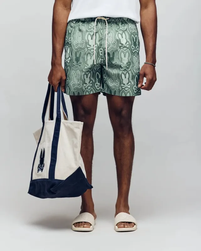 MENS CHUCK ALL OVER PRINT LIGHTWEIGHT SWIM TRUNK - MB1000003 sold by Psycho Bunny