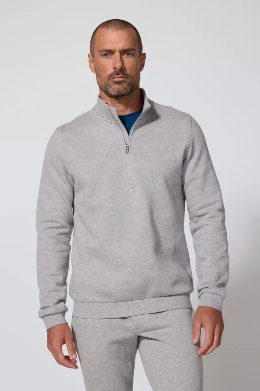 Men's Luxefleece 1/4 Zip  - Htr Concrete sold by MPG