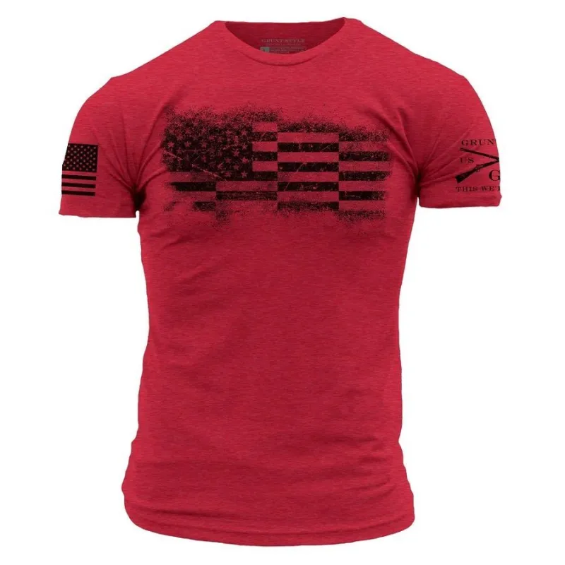 Bar Flag T-Shirt - Red sold by Grunt Style