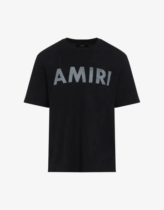 Amiri Black Stencil Logo T-Shirt sold by Zoo Fashions