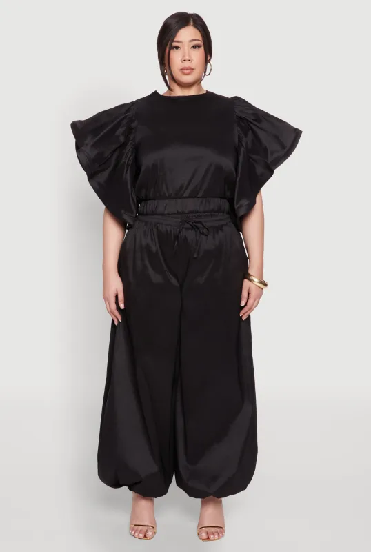 Plus Size Nylon Parachute Pants sold by Rainbow
