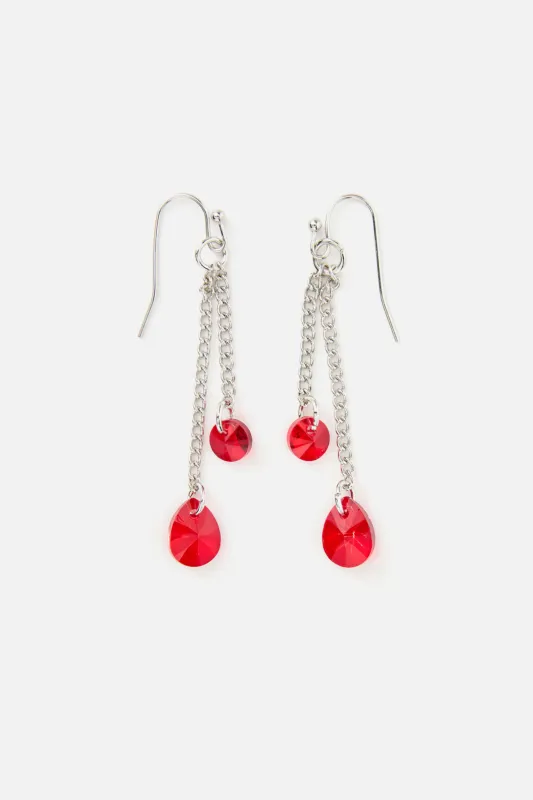 Ruby Floral Drop Earrings sold by Princess Highway