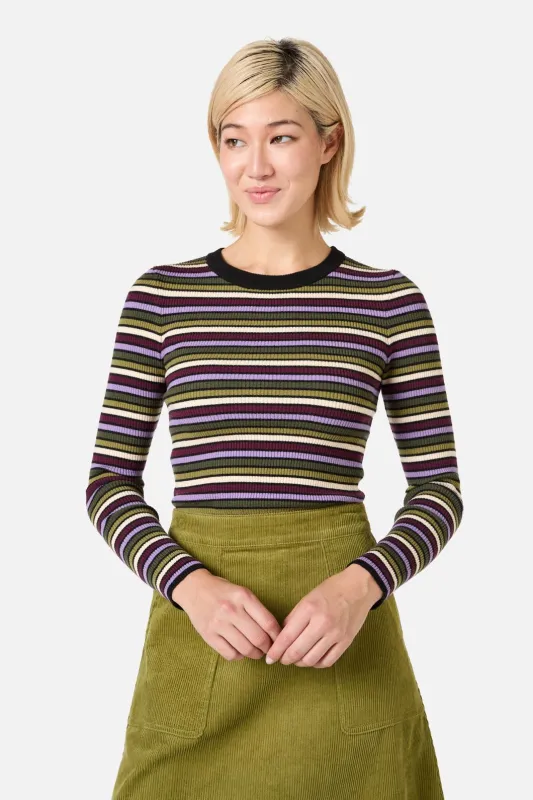 Darcy Stripe Rib Knit Top sold by Princess Highway