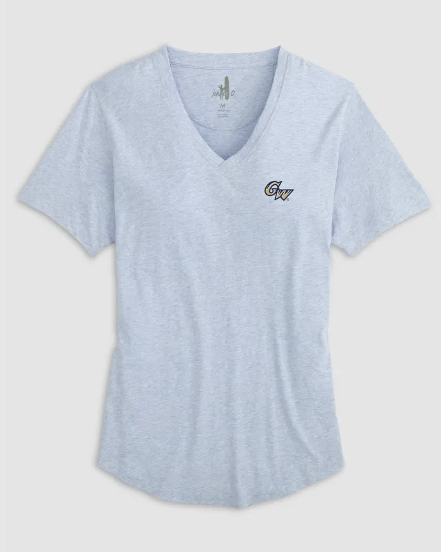 Women's George Washington Merediths V-Neck T-Shirt sold by Johnnie-O