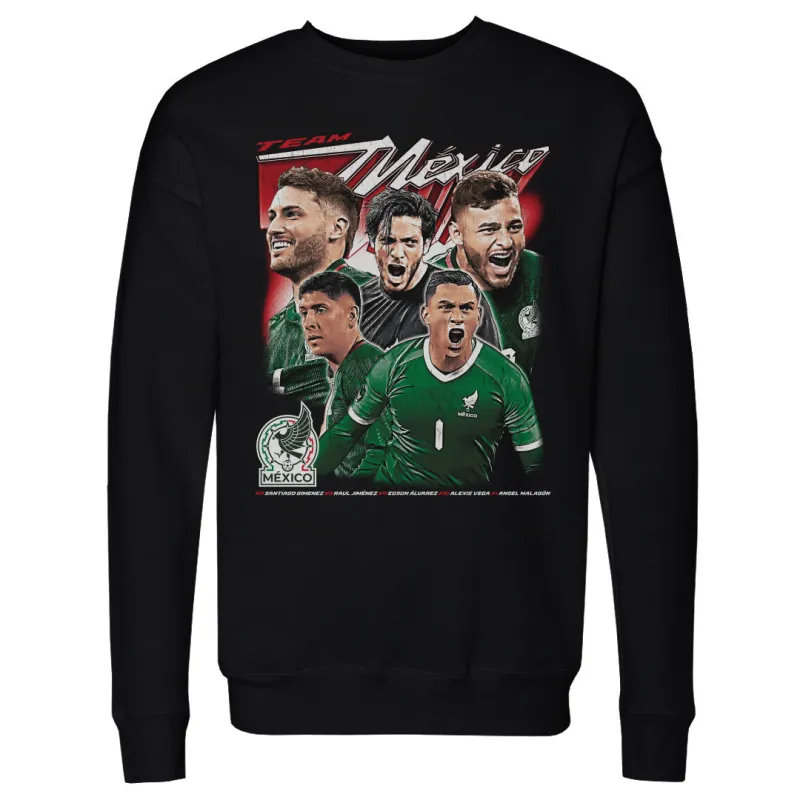 Mexico National Team Collage Vintage 2025 WHT sold by 500 Level