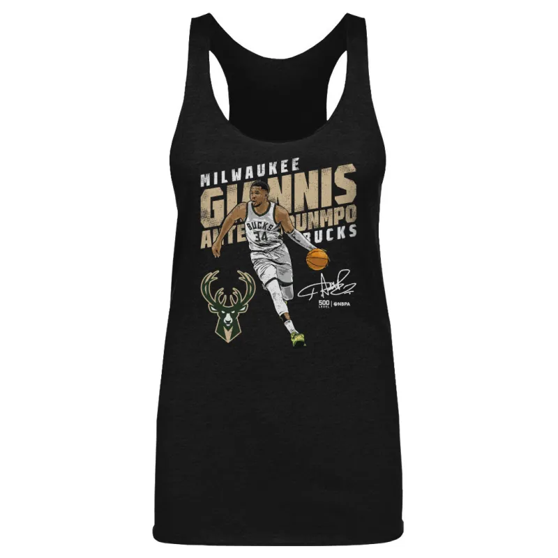 Giannis Antetokounmpo Milwaukee Bucks Slant WHT sold by 500 Level