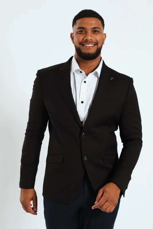 Slim Fit Viscose Blend Jackets - Black sold by Edgars