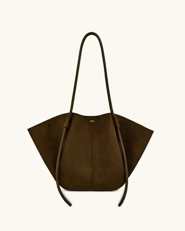 Nala Wide Tote Bag - Mocha Brown sold by JW PEI