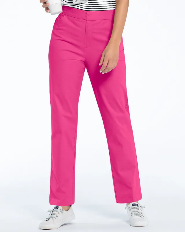 Appleseeds Women's Dennisport Comfort-Waist Chinos - Pink - 16P - Petite sold by Buff