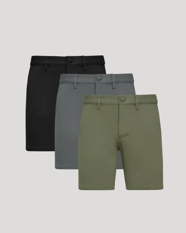 The Timeless 7" Chino Shorts 3-Pack sold by True Classic