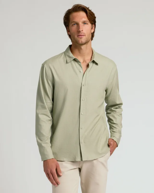 Mossy Oak Long Sleeve Linen Shirt sold by True Classic