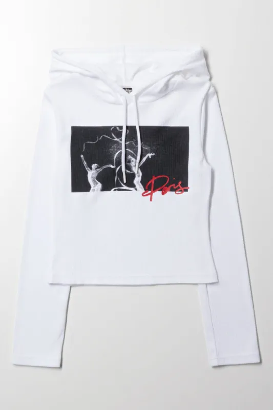 Ballet Hoodie White sold by Ackermas