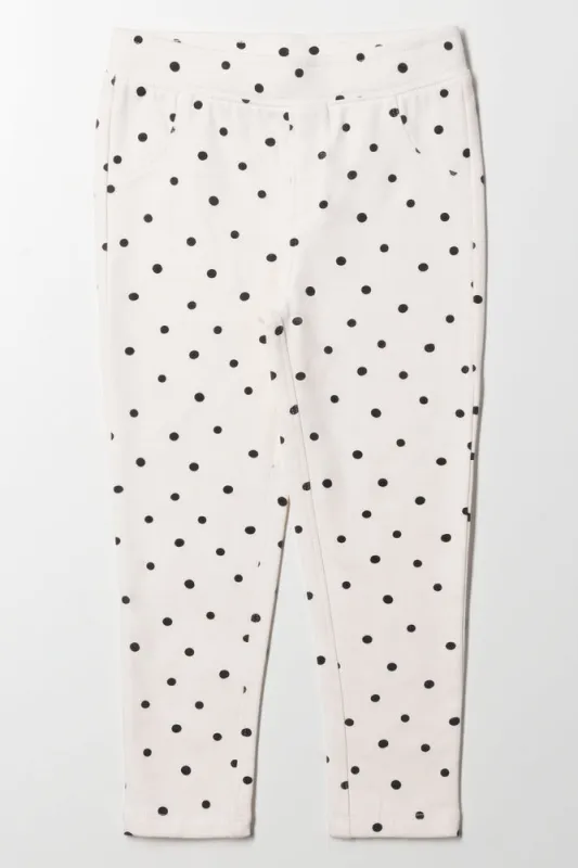 Spot Long Leggings Cream sold by Ackermas