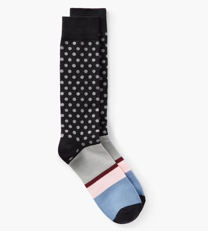Polka Dot Stripes Socks sold by Mr. Big and Tall