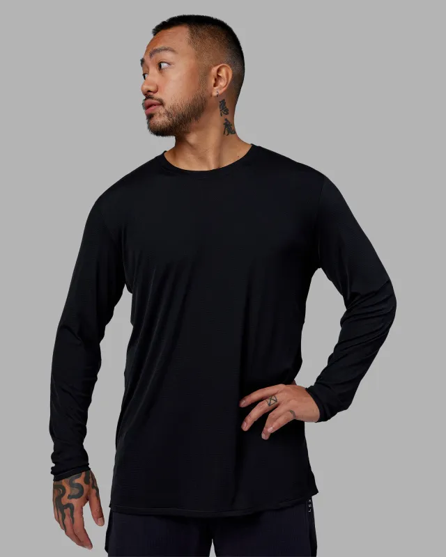 Pace Running Long Sleeve Top - Black sold by LSKD