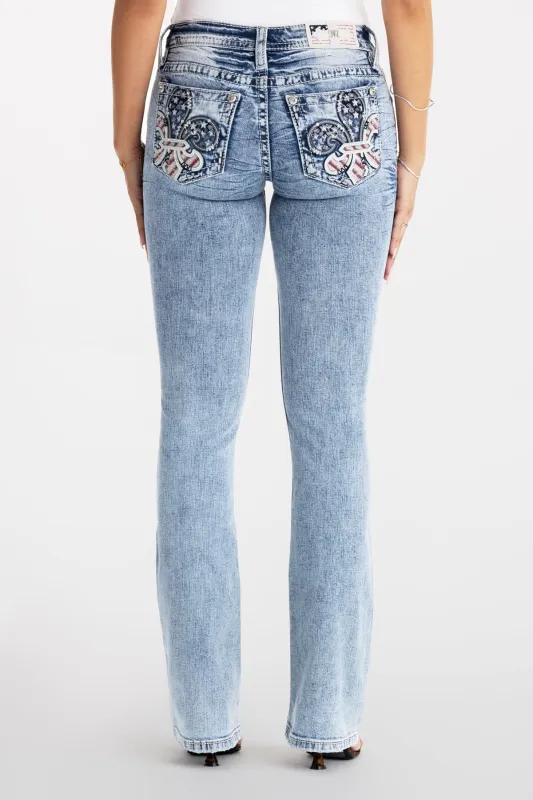 Dixie Fleur Bootcut Jeans sold by Miss Me