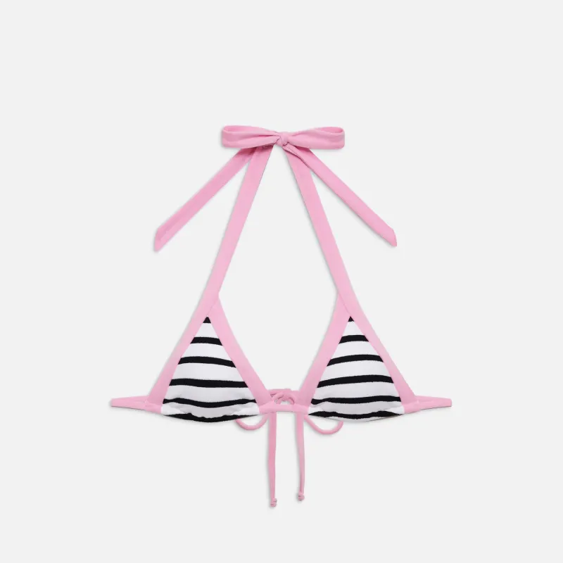 Frankies Bikinis Taite Terry Top - Vintage Stripe sold by Kith