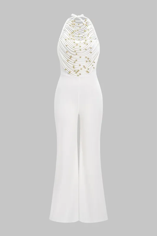 Beaded ærmeløs jumpsuit sold by Micas