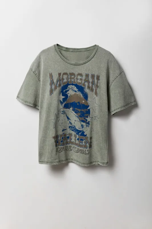 T-shirt coupe garçonne à imprimé Morgan Wallen sold by Urban Planet