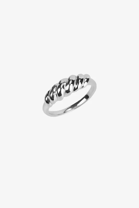 Croissant ring by Mia Bijoux - Silver sold by Birdy Grey