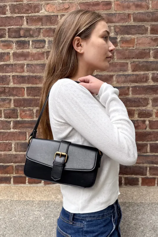 Buckle Shoulder Bag sold by Brandy Melville