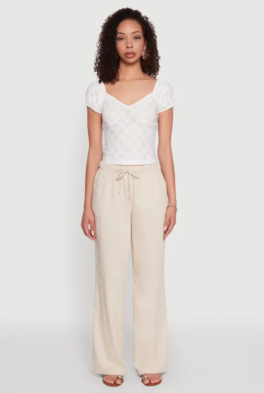 Eyelet Knit Top sold by Rainbow