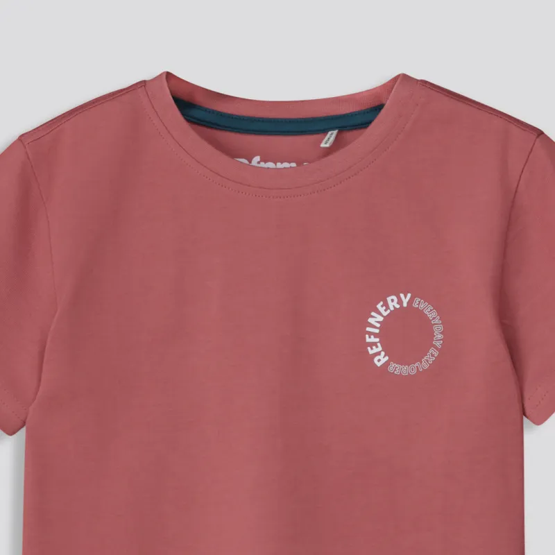 Boys Branded Tee _ 159780 _ Brick sold by Refinery