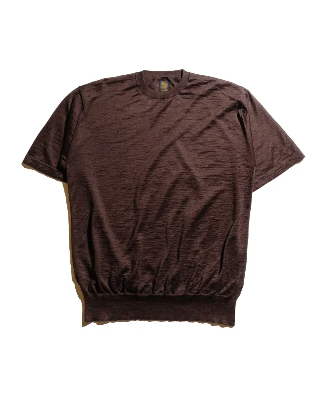Batoner Choma Crew Neck S/S Brown sold by Lost & Found